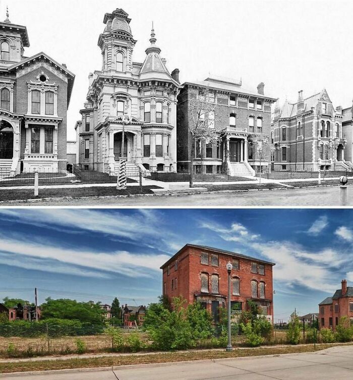 Detroit , Michigan en 1882 y 2017