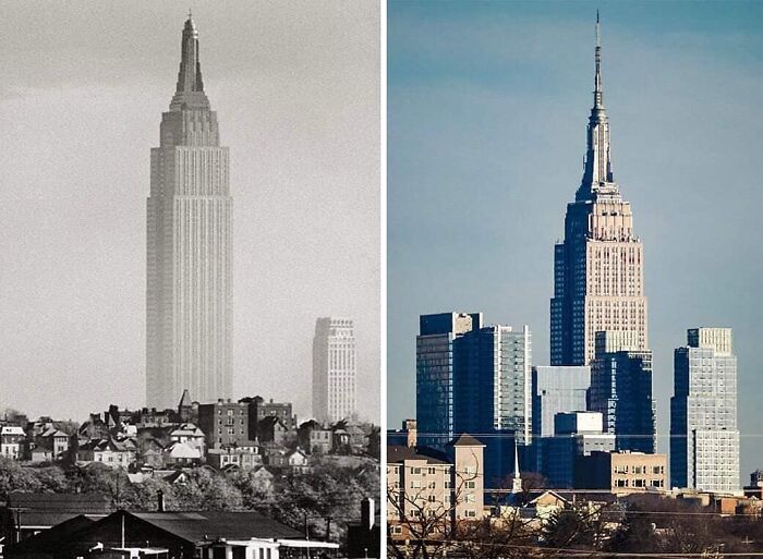 Empire State Building In 1941 And Now