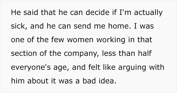 Boss Doesn’t Believe Employee Is Actually Sick, Demands She Come In, Gets Karma Served Boss Doesn’t Believe Employee Is Actually Sick, Demands She Come In, Gets Karma Served