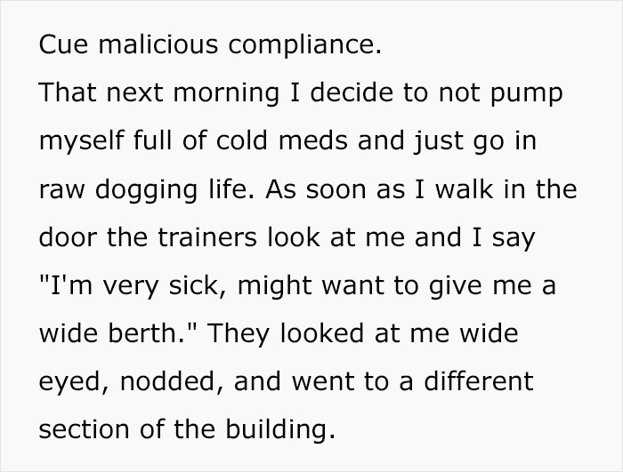 Boss Doesn’t Believe Employee Is Actually Sick, Demands She Come In, Gets Karma Served Boss Doesn’t Believe Employee Is Actually Sick, Demands She Come In, Gets Karma Served