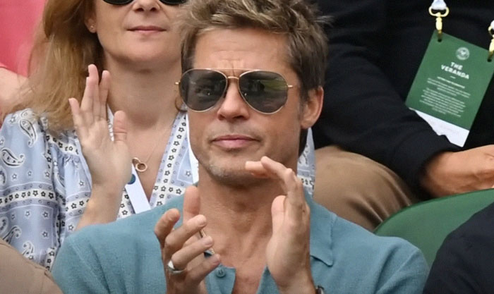 Fans Are Surprised By Brad Pitt'S Age After Pics Of Him At Wimbledon Go  Viral | Bored Panda