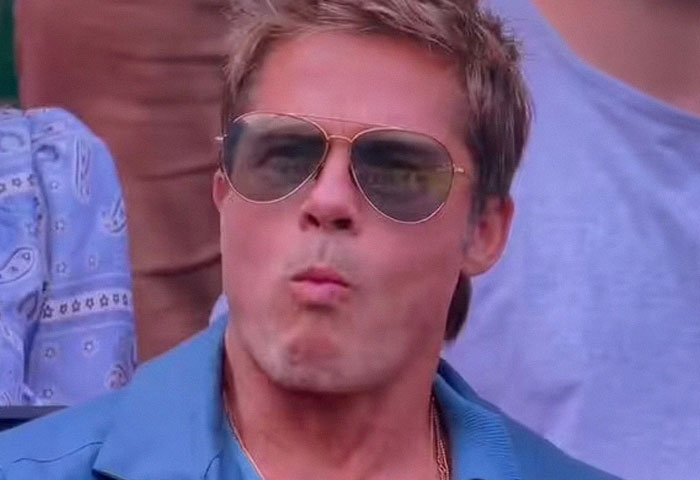 Fans Are Surprised By Brad Pitt'S Age After Pics Of Him At Wimbledon Go  Viral | Bored Panda