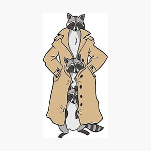 3 Raccoons in a Trench Coat