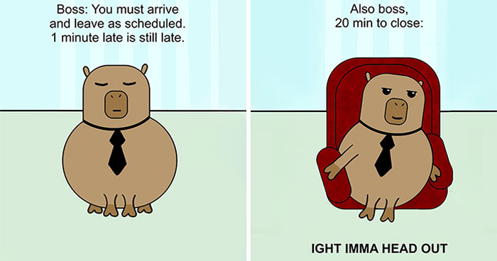 My Comic About Capybaras Showcases The Situations Many Of Us Have To Face At Work (34 Pics)