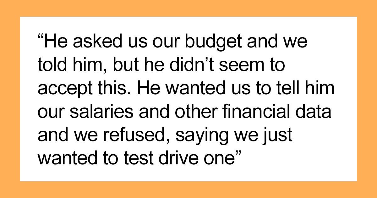 Salesperson Assumed A Customer Couldn't Afford A Car Which Came Back At Him In The Form Of A Pic - Vimarsana News