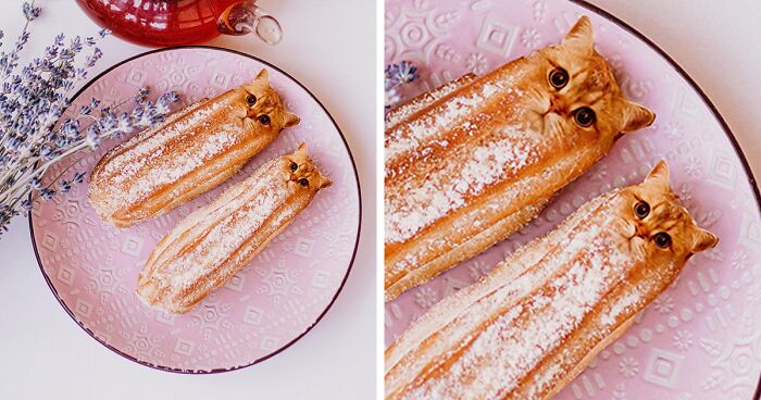 80 Weirdly Delicious Images Of Cats Photoshopped Into Food By This Artist (New Pics)80 Weirdly Delicious Images Of Cats Photoshopped Into Food By This Artist (New Pics)