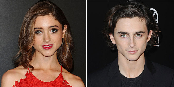Natalia Dyer And Timothee Chalamet