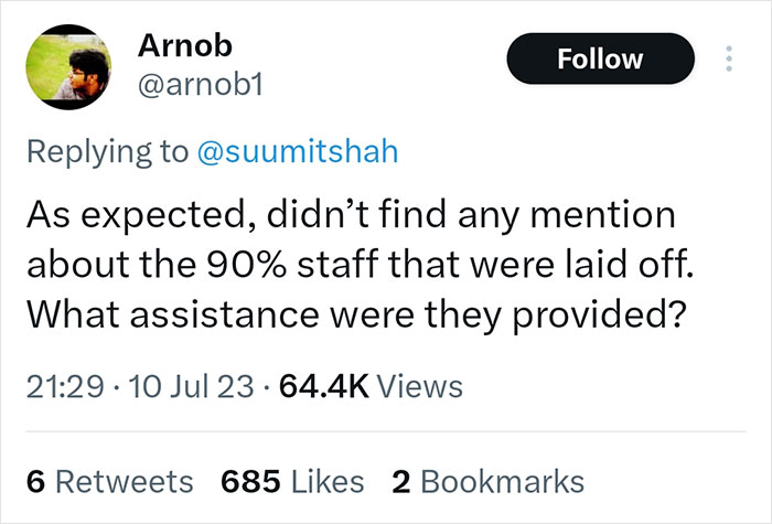 Tone-Deaf CEO Says He Fired 90% Of Staff Because Of New AI, Gets Slammed Online