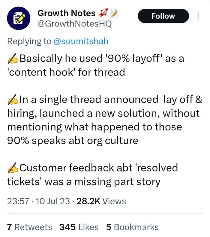 Tone-Deaf CEO Says He Fired 90% Of Staff Because Of New AI, Gets Slammed Online Tone-Deaf CEO Says He Fired 90% Of Staff Because Of New AI, Gets Slammed Online