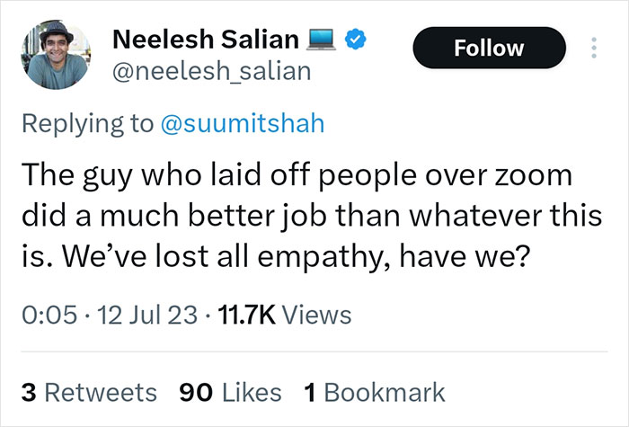 Tone-Deaf CEO Says He Fired 90% Of Staff Because Of New AI, Gets Slammed Online Tone-Deaf CEO Says He Fired 90% Of Staff Because Of New AI, Gets Slammed Online