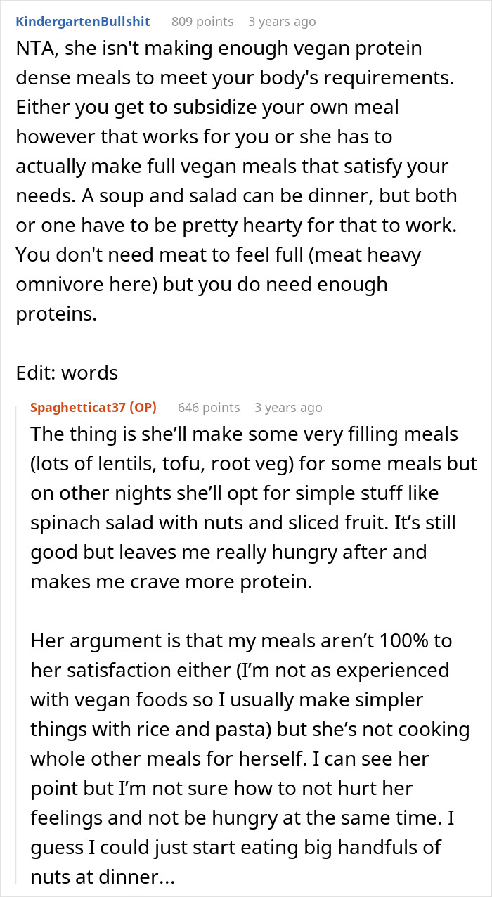 “AITA For Adding Meat To My Girlfriend’s Vegan Dishes?”