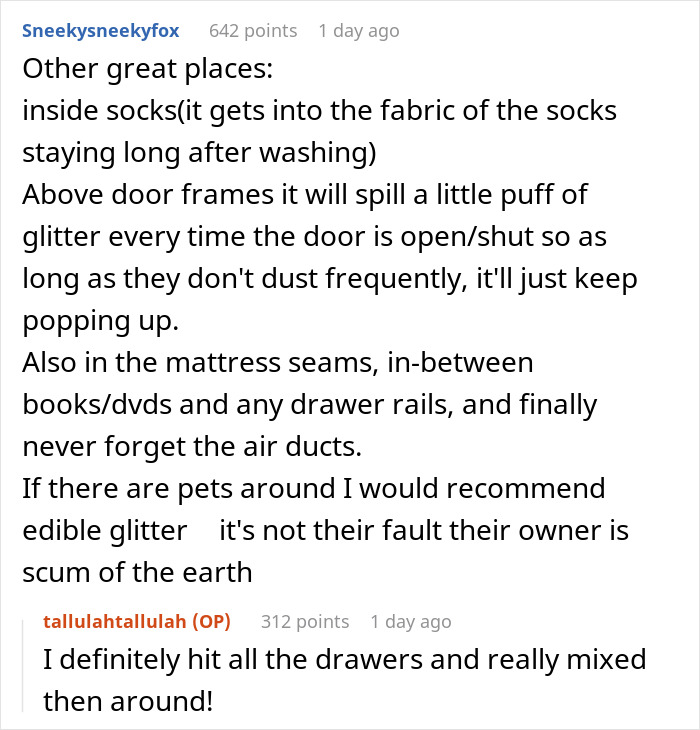 Woman Learns That Her Partner Is Not Loyal, Shares How She Covered His House In Glitter