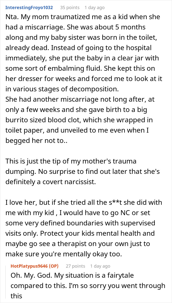 Woman Had To Visit Mom’s Miscarriage Grave All Her Youth, Loses It When Her Kid Gets Forced Too Woman Had To Visit Mom’s Miscarriage Grave All Her Youth, Loses It When Her Kid Gets Forced Too
