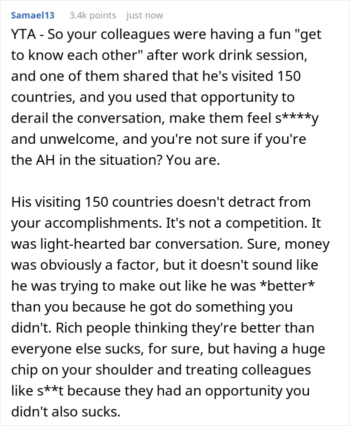 “Am I A [Jerk] For Telling Someone That His ‘Achievement’ Just Meant That He Had Rich Parents?”