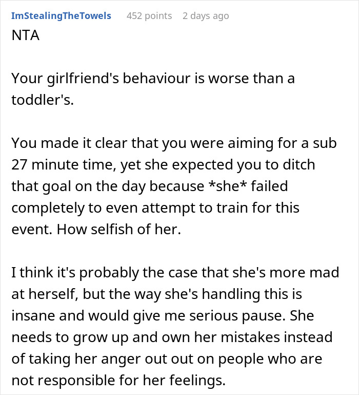 Girlfriend Is Furious Her Boyfriend Ditched Her During A 5K Run To “Have A Better Time”