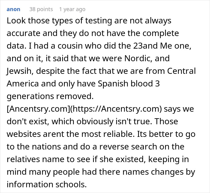 “It’s Frankly Embarrassing”: Woman Confronts Mom About Their Ancestry After Taking A DNA Test “It’s Frankly Embarrassing”: Woman Confronts Mom About Their Ancestry After Taking A DNA Test