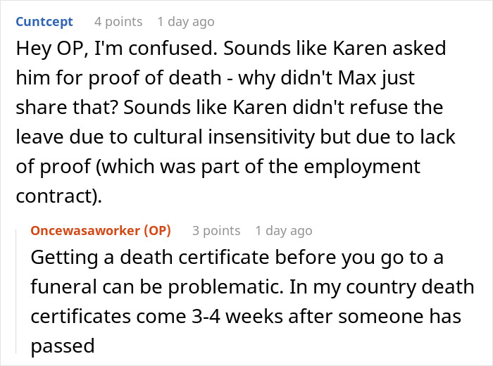 "There Was Stone Cold Silence": Manager ‘Karen’ Denies Worker Funeral Leave, Is Made To Regret It "There Was Stone Cold Silence": Manager ‘Karen’ Denies Worker Funeral Leave, Is Made To Regret It