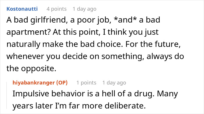 Person Gives Guy His Ex Girlfriend, Horrible Job And Bad Home As Revenge Person Gives Guy His Ex Girlfriend, Horrible Job And Bad Home As Revenge