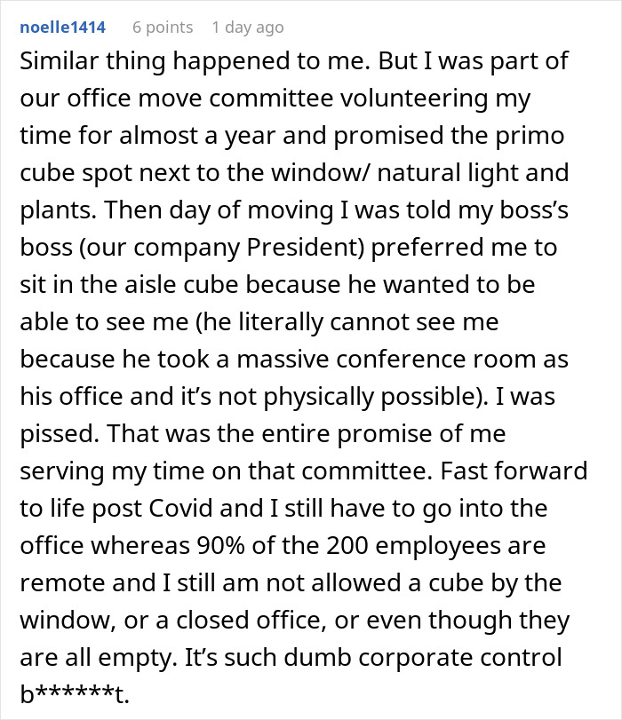 Worker Realizes How Lowly They’re Regarded After Getting Humiliated Over A Better Office Desk Worker Realizes How Lowly They’re Regarded After Getting Humiliated Over A Better Office Desk