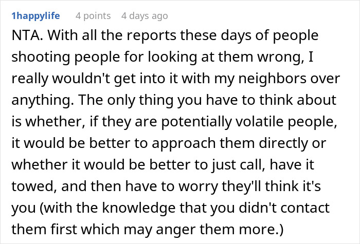 Woman Is Out Of Options After Huge RV Keeps Standing Parked In Front Of Her Home Woman Is Out Of Options After Huge RV Keeps Standing Parked In Front Of Her Home
