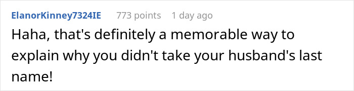 “You Could Hear A Pin Drop”: Wife Calls In-Laws’ Last Name ‘Boring’ Without Thinking Before Speaking “You Could Hear A Pin Drop”: Wife Calls In-Laws’ Last Name ‘Boring’ Without Thinking Before Speaking