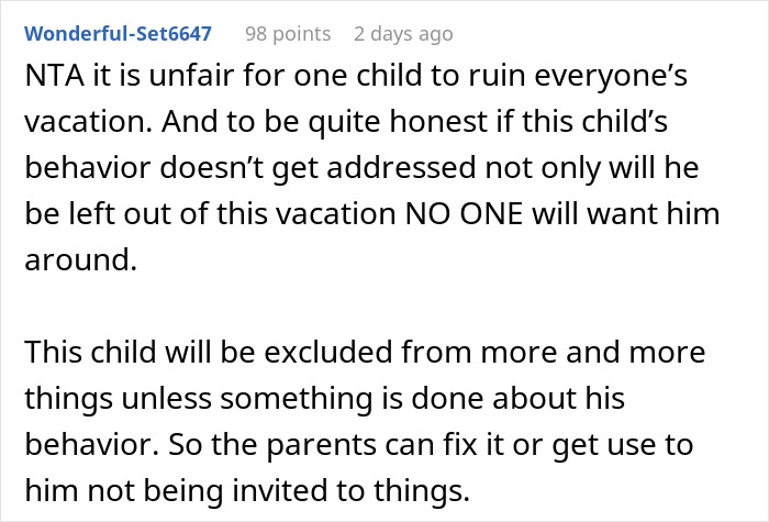 Parents Can't Control Their Son, Are Furious When He's Not Invited On Holiday Parents Can't Control Their Son, Are Furious When He's Not Invited On Holiday