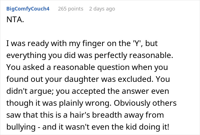 Parent Reveals Why Their Daughter Was Excluded From B-Day Party, 4 Others Forbid Their Kids From Going Parent Reveals Why Their Daughter Was Excluded From B-Day Party, 4 Others Forbid Their Kids From Going