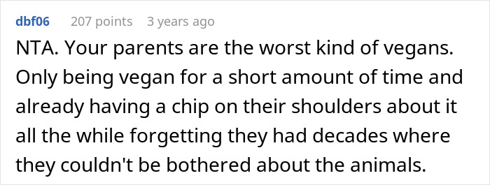 Guy Refuses To Go Vegan As Entire Family Does, Gets Hate For It Guy Refuses To Go Vegan As Entire Family Does, Gets Hate For It