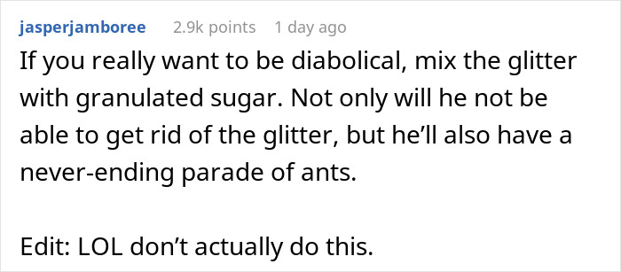 Woman Learns That Her Partner Is Not Loyal, Shares How She Covered His House In Glitter Woman Learns That Her Partner Is Not Loyal, Shares How She Covered His House In Glitter