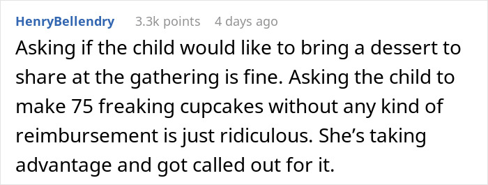 Relative Thinks 9-Year-Old “Shouldn’t Expect Payment” For 75 Cupcakes, Gets Called Out By Mom