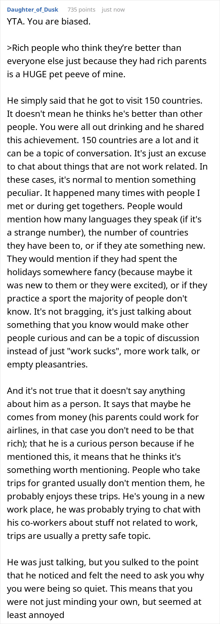 “Am I A [Jerk] For Telling Someone That His ‘Achievement’ Just Meant That He Had Rich Parents?”