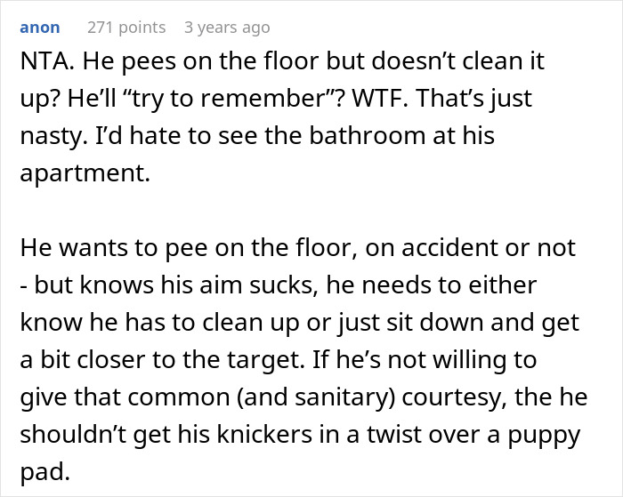 “The Bathroom Floor Was Suddenly Always Wet”: BF Keeps Missing The Toilet, GF Gets Resourceful “The Bathroom Floor Was Suddenly Always Wet”: BF Keeps Missing The Toilet, GF Gets Resourceful