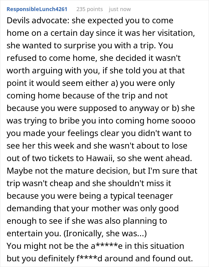 After Refusing To Come Home, Teen Found Out He Missed A Surprise Vacation To Hawaii After Refusing To Come Home, Teen Found Out He Missed A Surprise Vacation To Hawaii