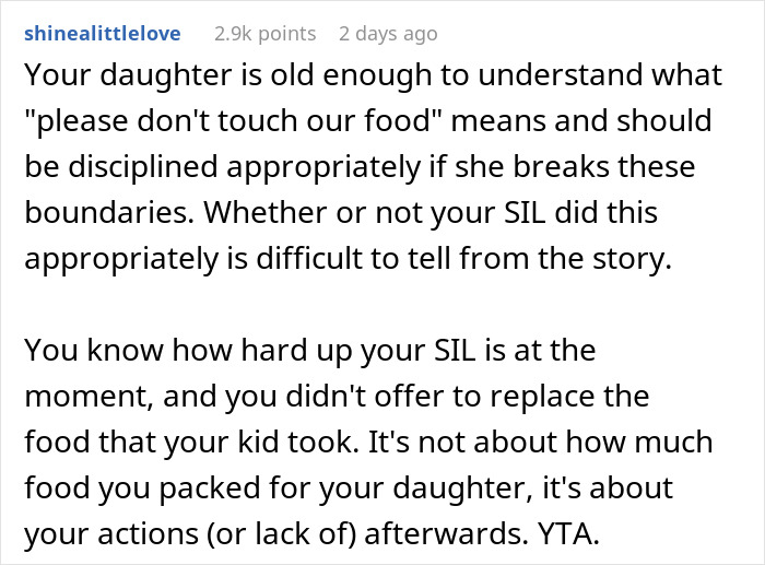 Mom Asks If She Handled The Situation Over Struggling SIL’s Food Like A Jerk, Gets No Sympathy