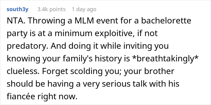 "My Life Was Ruined Because Of An MLM": Woman Livid At Hen Party After Guest Tries MLM Pitch