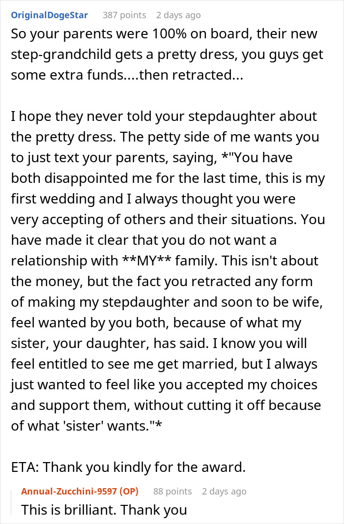 “Sister Wants My Wedding Because It Doesn’t Count As I’m Gay” “Sister Wants My Wedding Because It Doesn’t Count As I’m Gay”