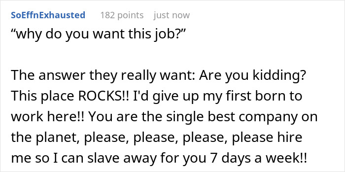Netizens Back This Man Mocking The Expectation To Express Over-The-Top Motivation In Job Interviews