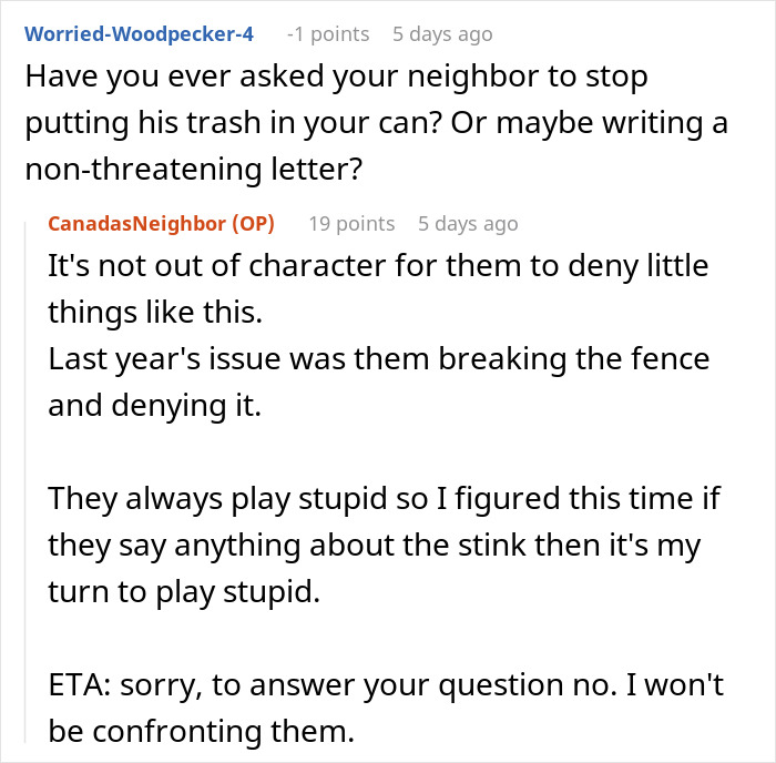 Woman Has Enough Of Neighbors Using Her Trash Can, Teaches Them A Lesson Woman Has Enough Of Neighbors Using Her Trash Can, Teaches Them A Lesson