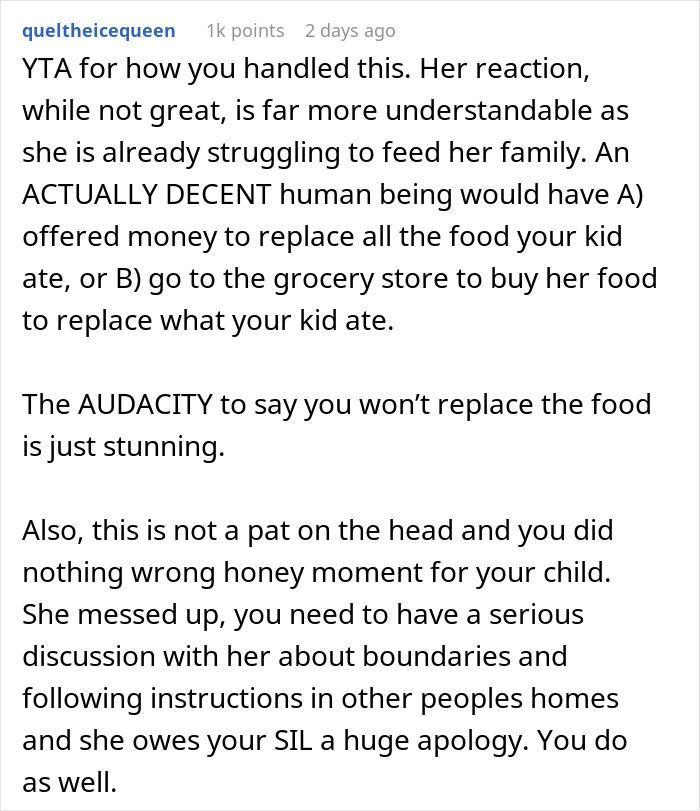 Mom Asks If She Handled The Situation Over Struggling SIL’s Food Like A Jerk, Gets No Sympathy Mom Asks If She Handled The Situation Over Struggling SIL’s Food Like A Jerk, Gets No Sympathy
