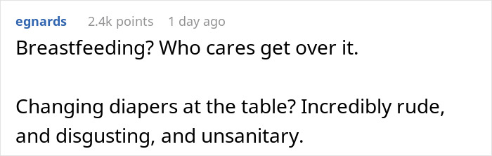 Restaurant Table Becomes Nappy Changing Station, Making Nearby Diners Nauseous Restaurant Table Becomes Nappy Changing Station, Making Nearby Diners Nauseous
