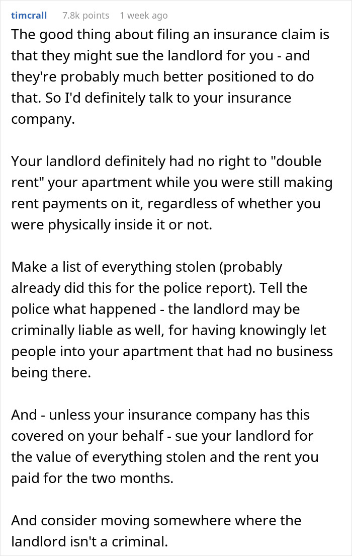 Tenant Thinks Their Stuff Was Stolen While On Vacation, Learns Their Home Was Airbnb'd By Landlord Tenant Thinks Their Stuff Was Stolen While On Vacation, Learns Their Home Was Airbnb'd By Landlord