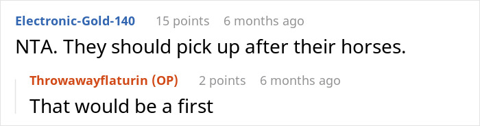 Entitled Horse Rider Made To Literally Scoop Horse Dung Into Her Backpack After Being Caught By Landowner Entitled Horse Rider Made To Literally Scoop Horse Dung Into Her Backpack After Being Caught By Landowner