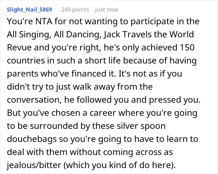 “Am I A [Jerk] For Telling Someone That His ‘Achievement’ Just Meant That He Had Rich Parents?”