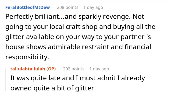 Woman Learns That Her Partner Is Not Loyal, Shares How She Covered His House In Glitter Woman Learns That Her Partner Is Not Loyal, Shares How She Covered His House In Glitter