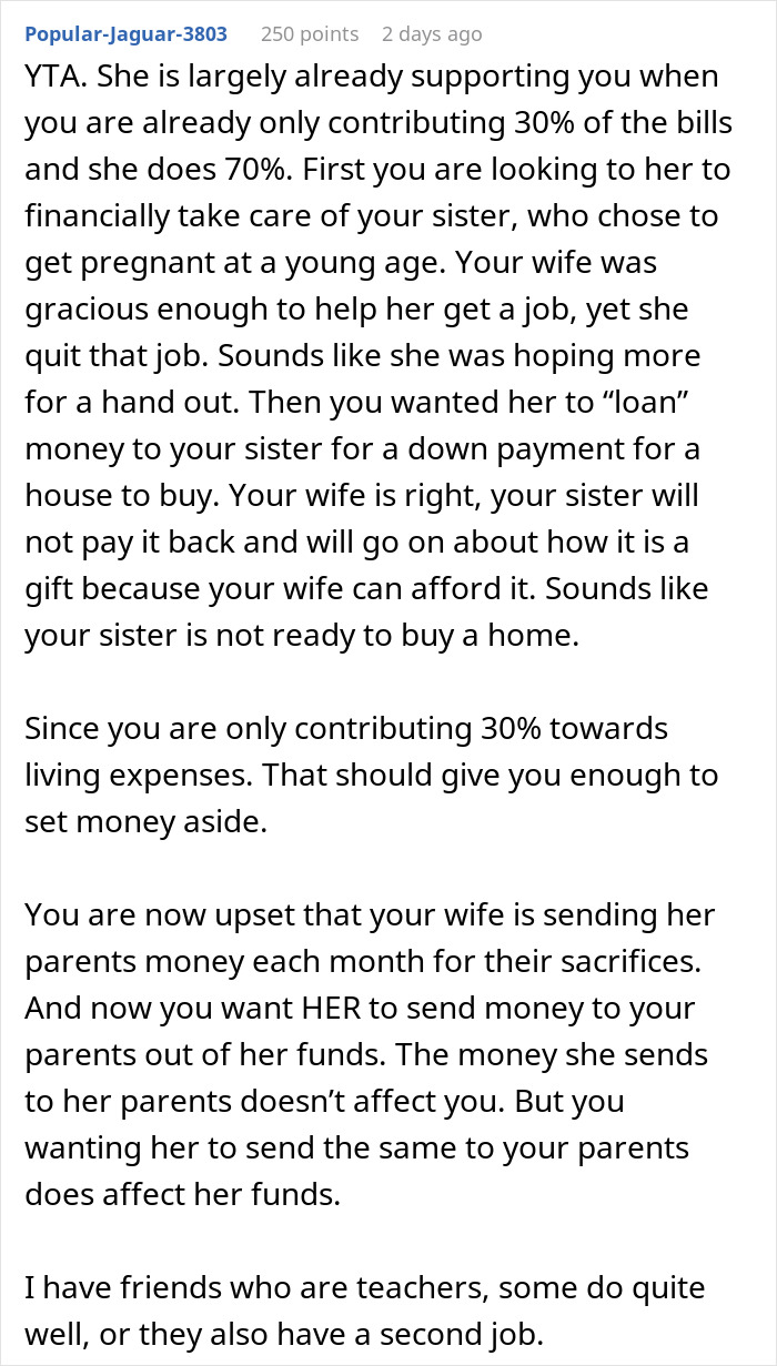 Husband Mad At Wife For Not Giving His Parents Money, Gets Wake-Up Call From The Internet Husband Mad At Wife For Not Giving His Parents Money, Gets Wake-Up Call From The Internet