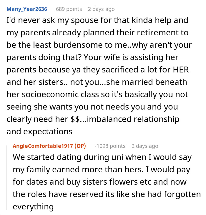 Husband Mad At Wife For Not Giving His Parents Money, Gets Wake-Up Call From The Internet Husband Mad At Wife For Not Giving His Parents Money, Gets Wake-Up Call From The Internet