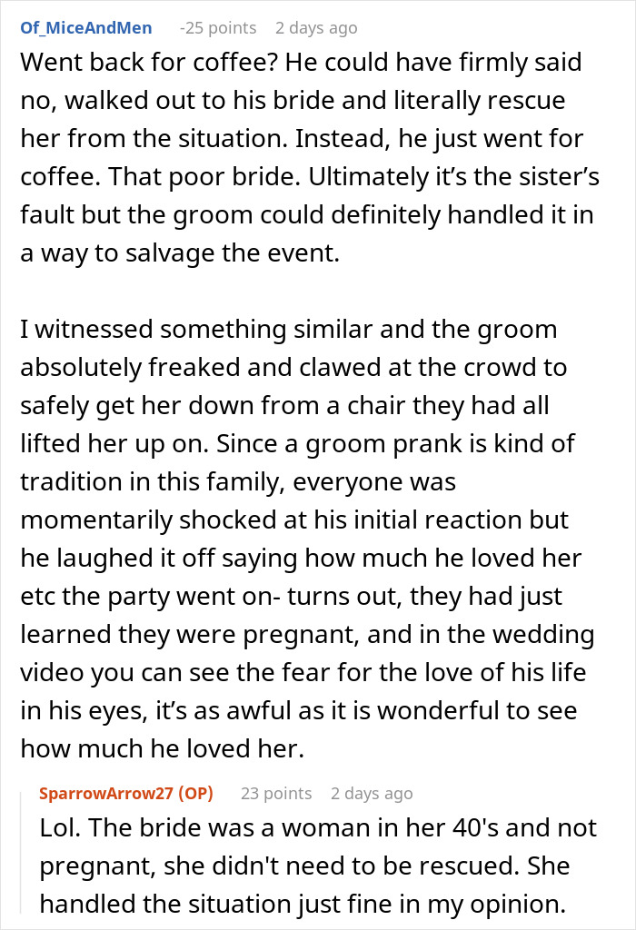 Bride’s Sister Gets The Bride ‘Kidnapped’ And Ruins The Wedding As Well As Their Relationship