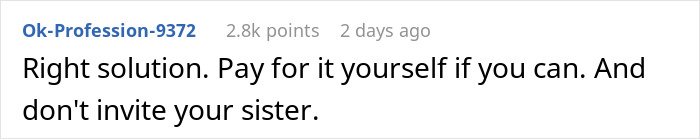 “Sister Wants My Wedding Because It Doesn’t Count As I’m Gay” “Sister Wants My Wedding Because It Doesn’t Count As I’m Gay”