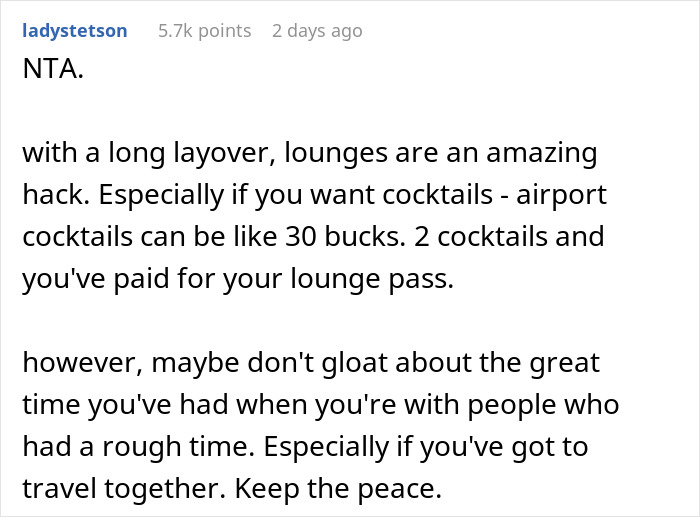 Friends ‘Visibly Angry’ As Their Pal Spends Layover In A VIP Lounge They Didn’t Want To Pay For