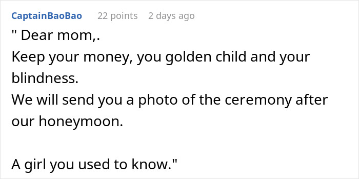 “Sister Wants My Wedding Because It Doesn’t Count As I’m Gay” “Sister Wants My Wedding Because It Doesn’t Count As I’m Gay”